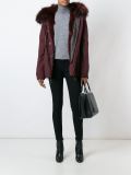 fur-trimmed hooded parka