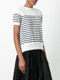 striped cupro insert T-shirt