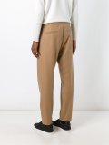 drawstring waistband straight trousers