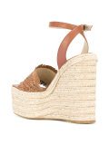 braided straw platform sandals