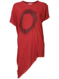 asymmetric frayed circle top