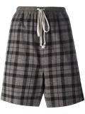 checked shorts