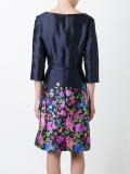 boat neck floral dress