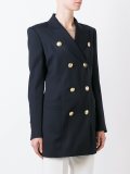 structured shoulder military coat