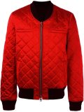 quilted logo patch jacket