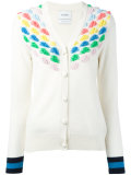 embroidered knitted cardigan