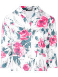 floral print cropped shirt