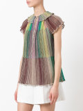 glitter pleated top