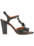 ruffle-front sandals