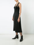 bustier detail midi dress