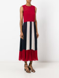 sheer pleated dress