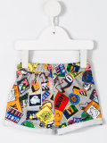 printed jogging shorts 