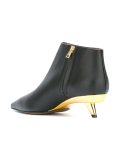 angled heel ankle boots