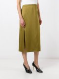 side slit midi skirt