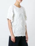 textured round neck top