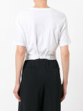 knot hem cropped T-shirt 