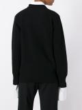 ribbed round neck jumper