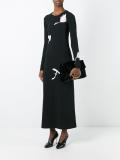 mushroom print long dress