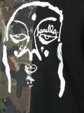 printed pieced T-shirt