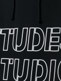 logo print hoodie