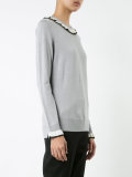 ruffle neck and cuff sweater