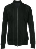 zip up striped jacket 