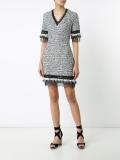 V-neck bouclé dress