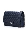 maxi double flap shoulder bag