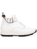 buckle detail hi-top sneakers