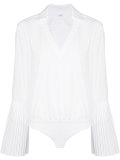 pleated sleeve blouse 