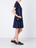 v-stitch single chain shoulder bag