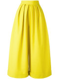 pleated palazzo trousers