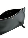 top zip clutch