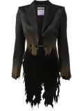 burnt effect split tail blazer