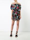 floral ruffled skirt