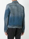 zipped denim jacket 