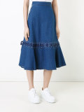 denim lace-up skirt 