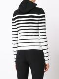 high neck striped sweater