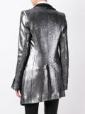 metallic mid blazer