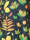 leaf printed dress
