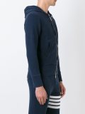 contrast stripe hoodie
