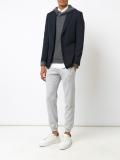 gathered ankle track pants