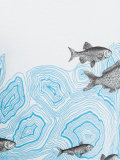 fish print T-shirt