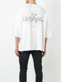 distressed logo print T-shirt