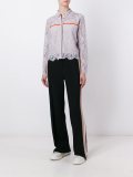 lace overlay cropped jacket