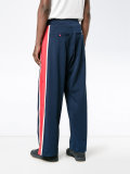 stripe track pants