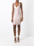 halterneck fitted dress