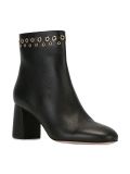 eyelet embellished ankle boots