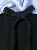 crepe satin drawstring trousers