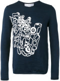 abstract print jumper 